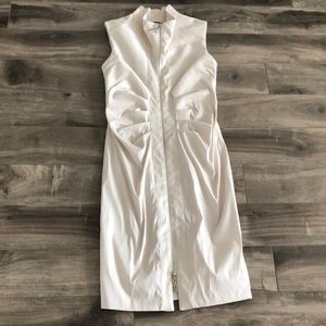 Fitted front zip dress